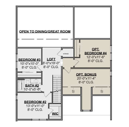 Second Floor for House Plan #1462-00010