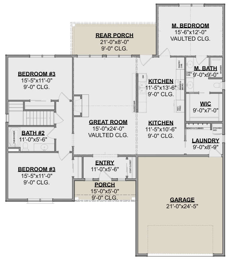 House Plan House Plan #24432 Drawing 1