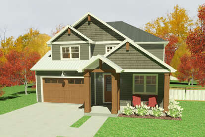Craftsman House Plan #1462-00012 Elevation Photo