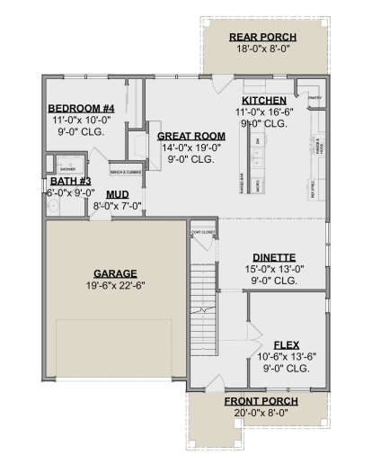 Main Floor for House Plan #1462-00012
