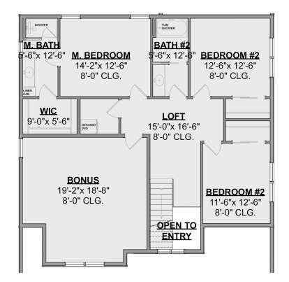 Second Floor for House Plan #1462-00012