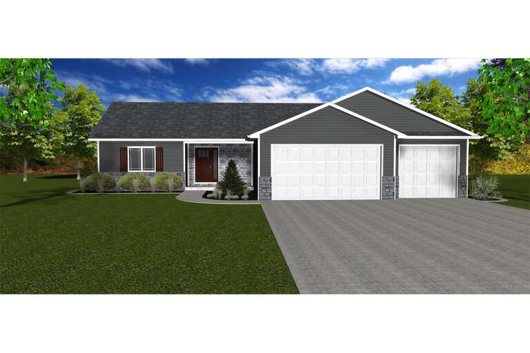 Traditional House Plan #5678-00015 Elevation Photo