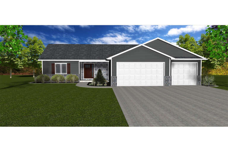 House Plan House Plan #24437 Front Elevation 