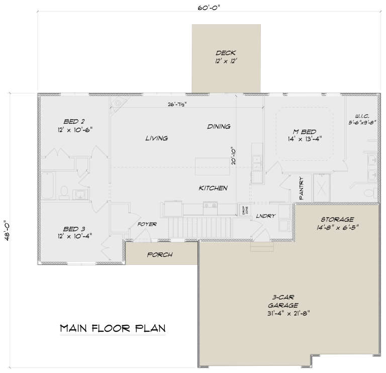 House Plan House Plan #24437 Drawing 1