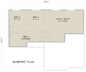 Basement for House Plan #5678-00015