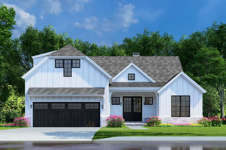 House Plan House Plan #24438 Front Elevation 