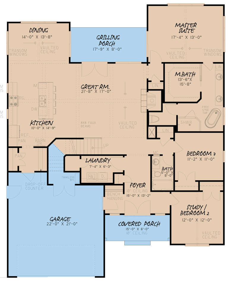 House Plan House Plan #24438 Drawing 1