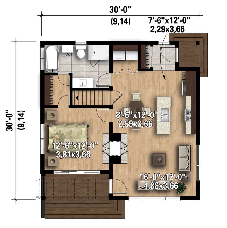House Plan House Plan #24444 Drawing 1