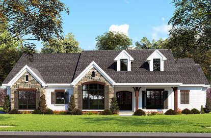 Craftsman House Plan #8318-00155 Elevation Photo