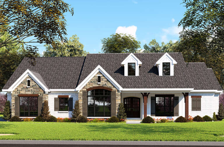 House Plan House Plan #24448 Front Elevation 