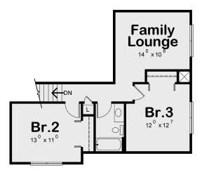 Optional Second Floor Layout for House Plan #402-01643