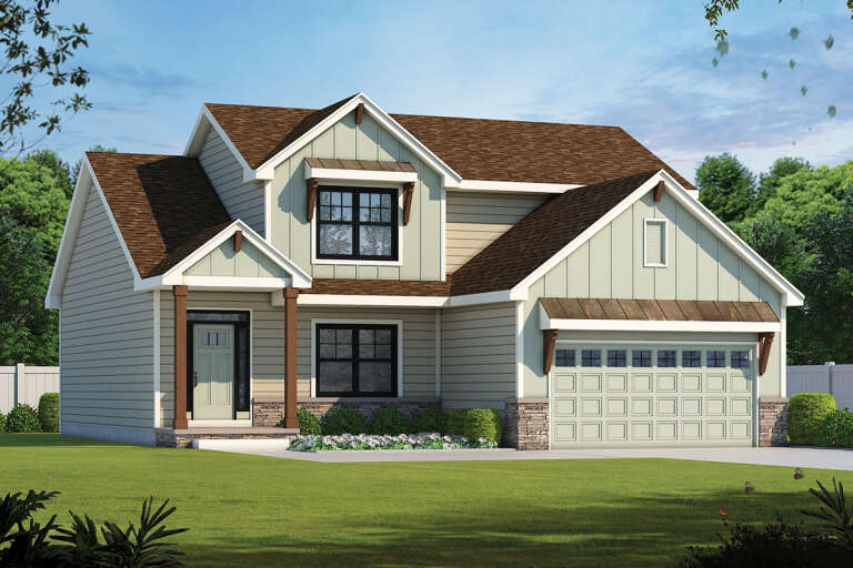 House Plan House Plan #24450 Front Elevation 