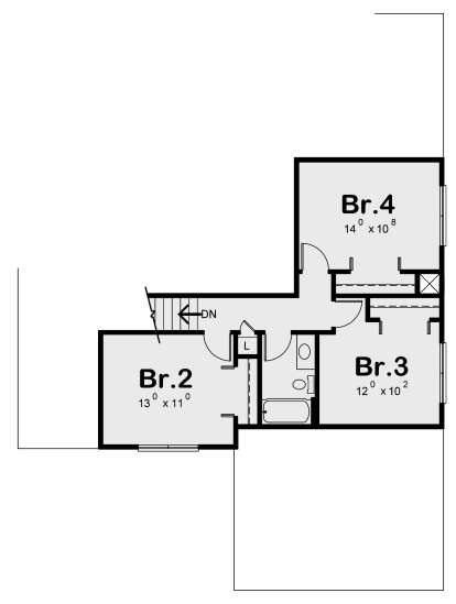 Second Floor for House Plan #402-01644
