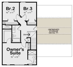 Second Floor for House Plan #402-01645