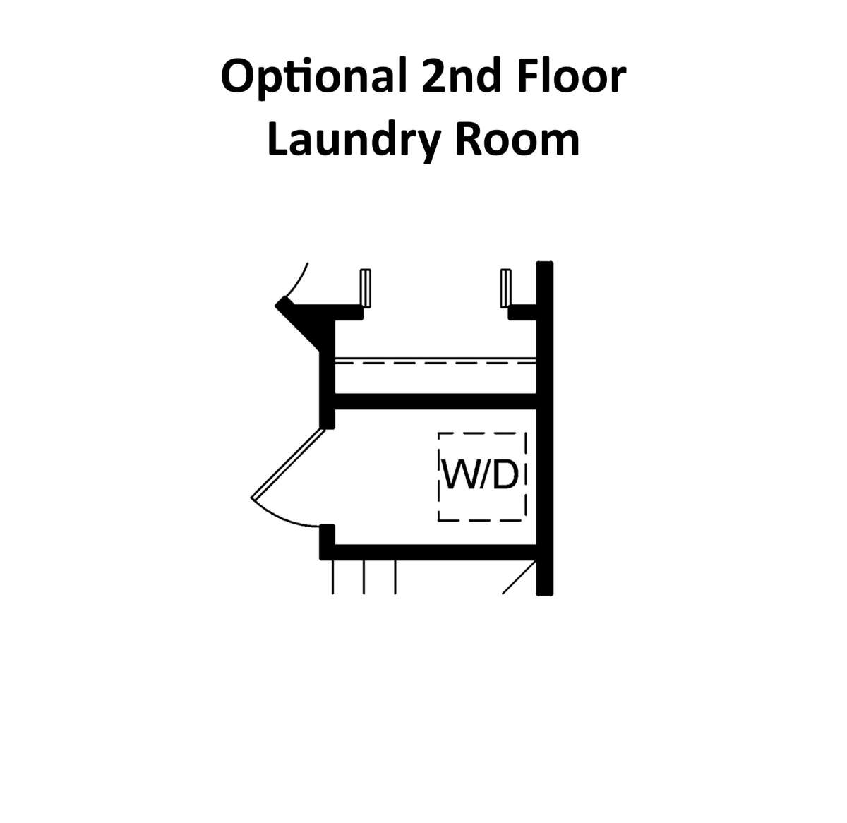 Optional Second Floor Laundry Room for House Plan #402-01645