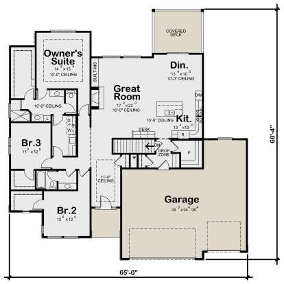 Main Floor for House Plan #402-01646