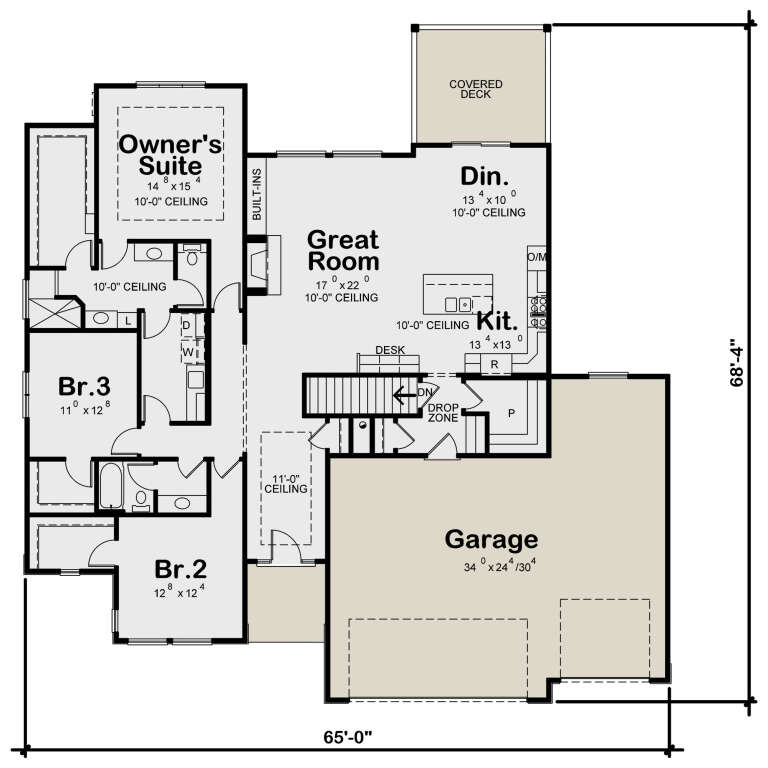 House Plan House Plan #24452 Drawing 1