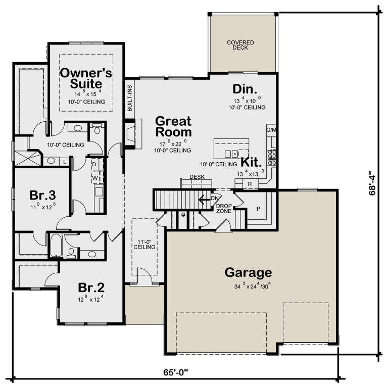 House Plan House Plan #24452 Drawing 1