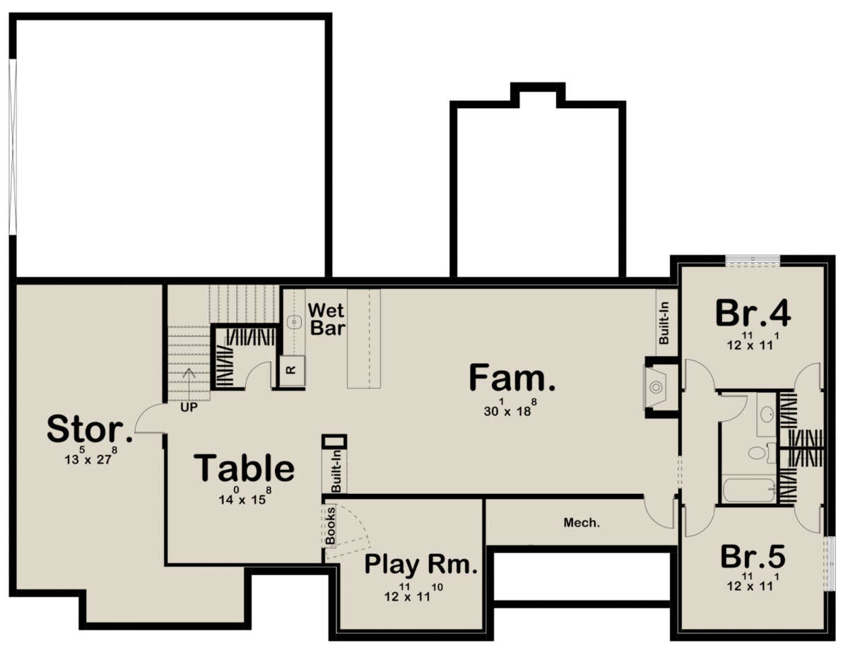 Basement for House Plan #963-00416