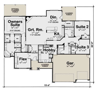 House Plan House Plan #24455 Drawing 1