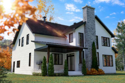 Modern Farmhouse House Plan #034-01242 Elevation Photo