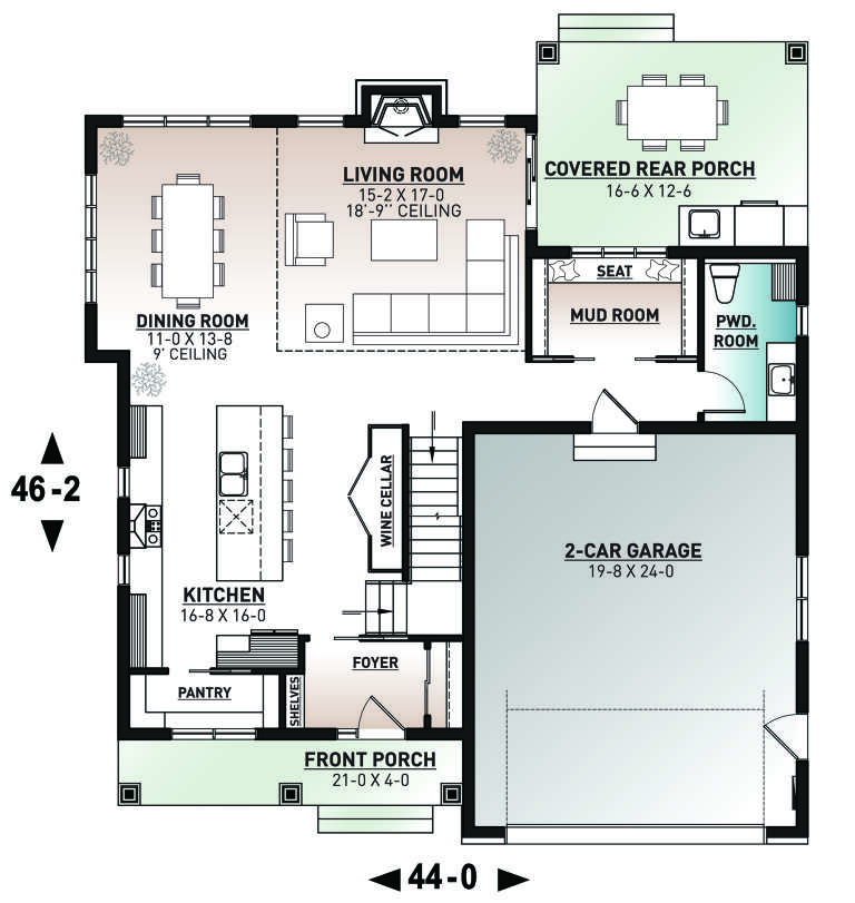 House Plan House Plan #24456 Drawing 1