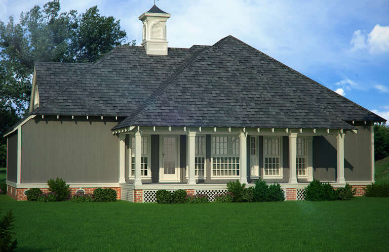 Country House Plan #048-00274 Elevation Photo