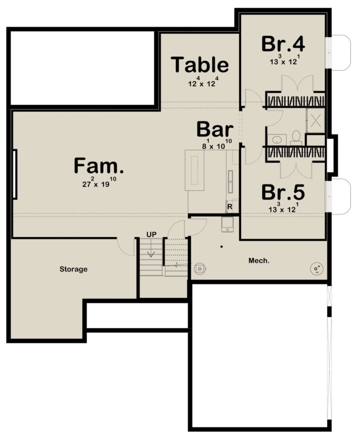 Basement for House Plan #963-00418
