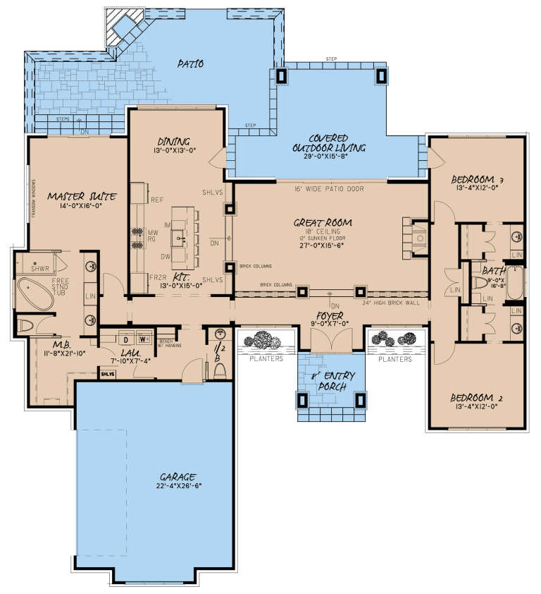 House Plan House Plan #24461 Drawing 1