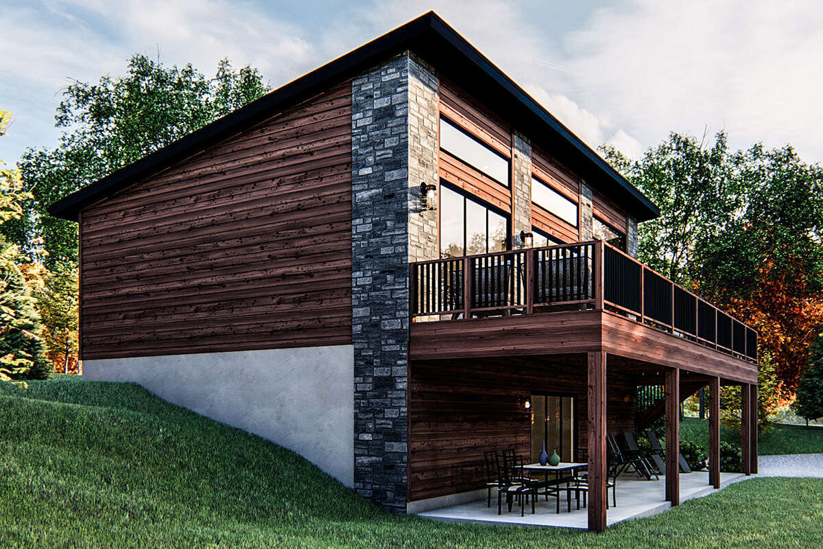 Lake Front Plan - 1,014 Square Feet, 2 Bedrooms, 1 Bathroom | Floor ...