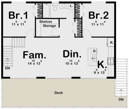 Main Floor for House Plan #963-00419