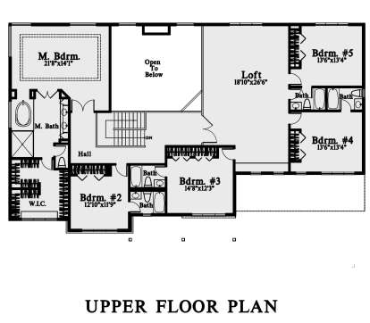 Second Floor for House Plan #4771-00015