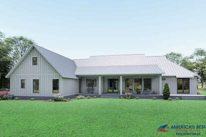 Modern Farmhouse House Plan #041-00222 Elevation Photo