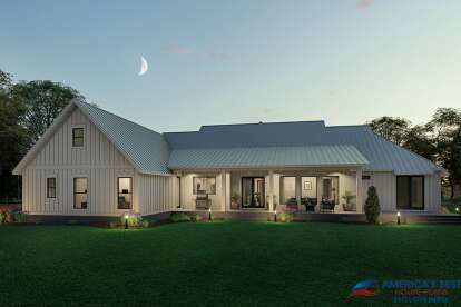 Modern Farmhouse House Plan #041-00222 Elevation Photo