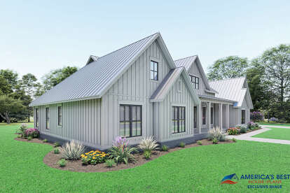 Modern Farmhouse House Plan #041-00222 Elevation Photo