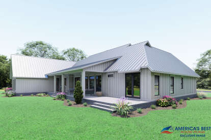 Modern Farmhouse House Plan #041-00222 Elevation Photo