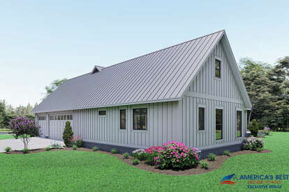 Modern Farmhouse House Plan #041-00222 Elevation Photo