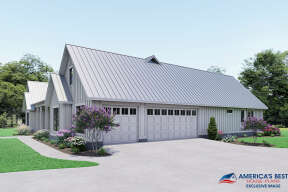 Modern Farmhouse House Plan #041-00222 Elevation Photo