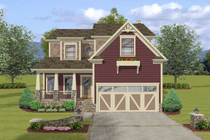 Craftsman House Plan #036-00266 Elevation Photo