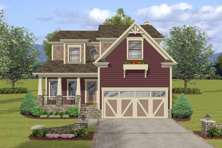 House Plan House Plan #24466 Front Elevation 