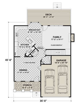 Main Floor for House Plan #036-00266