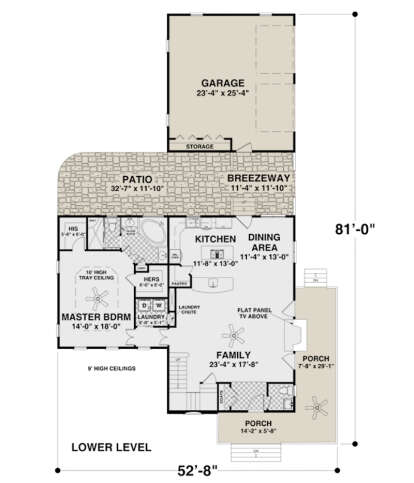 Main Floor for House Plan #036-00268