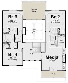 Second Floor for House Plan #963-00421