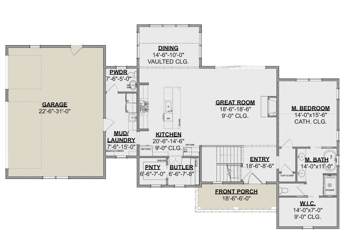 Main Floor for House Plan #1462-00017