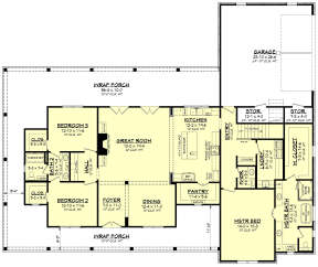 Main Floor for House Plan #041-00223