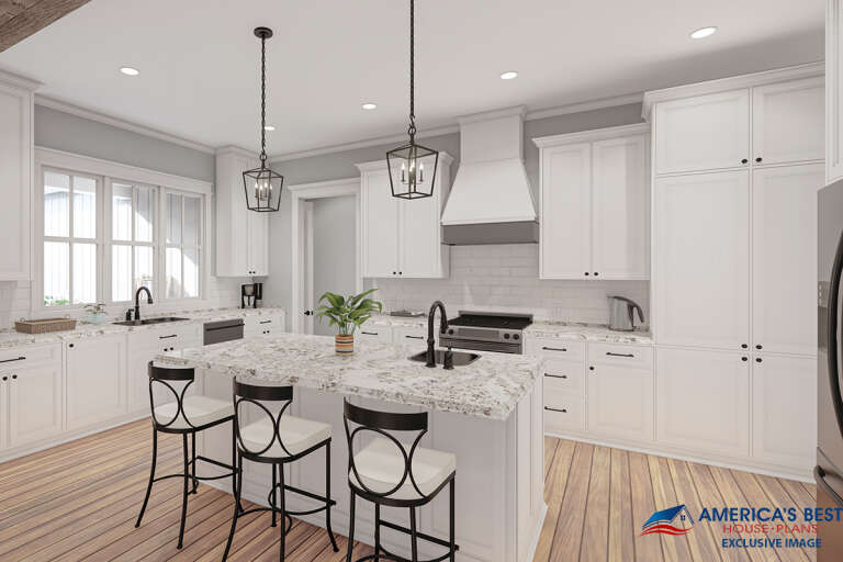 Modern Farmhouse House Plan #041-00223 Additional Photo