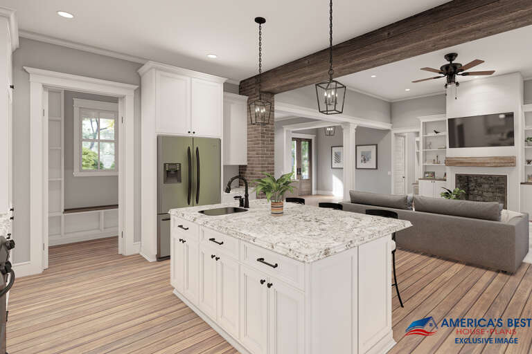 Modern Farmhouse House Plan #041-00223 Additional Photo