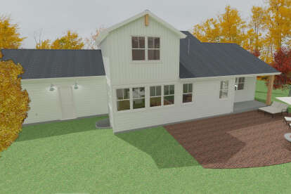 Modern Farmhouse House Plan #1462-00019 Elevation Photo
