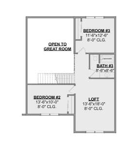 Second Floor for House Plan #1462-00019