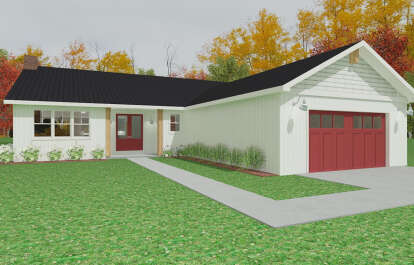 Country House Plan #1462-00020 Elevation Photo